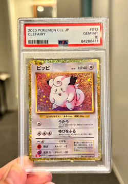 2023 POKEMON JAPANESE CLL TRADING CARD GAME CLASSIC #013 CLEFAIRY PSA 10 - Image 1