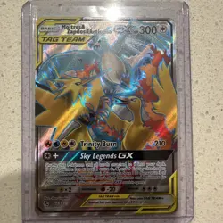 Pokemon TCG Moltres Zapdos Articuno GX Hidden Fates Holo Ultra Rare Card 66/68 - Image 1