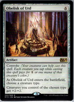 Obelisk of Urd - 222 - Magic 2015 (M15) - Magic MTG - NM - B3G1 - Image 1
