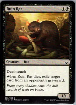 Ruin Rat - 75 - The List Reprints - Magic MTG - NM - B3G1 - Image 1