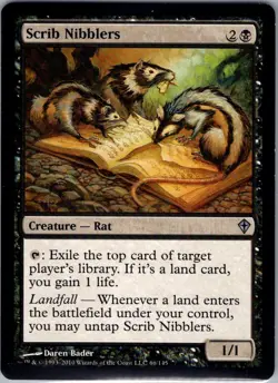 Scrib Nibblers - 66 - Worldwake - Magic MTG - NM - B3G1 - Image 1