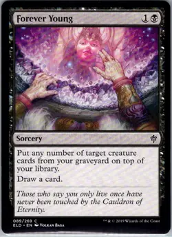 Forever Young - 89 - Throne of Eldraine - Magic MTG - NM - B3G1 - Image 1