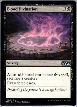 Blood Divination - 86 - Core Set 2019 - Magic MTG - NM - B3G1 - Image 1