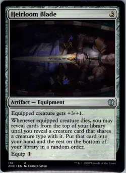 Heirloom Blade - 113 - Commander: Zendikar Rising - Magic MTG - NM - B3G1 - Image 1