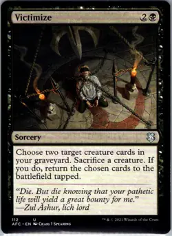 Victimize - 112 - Commander: Adventures in the Forgotten Realms - Magic MTG - NM - Image 1