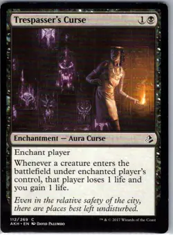 Trespasser's Curse - 112 - Amonkhet - Magic MTG - NM - B3G1 - Image 1