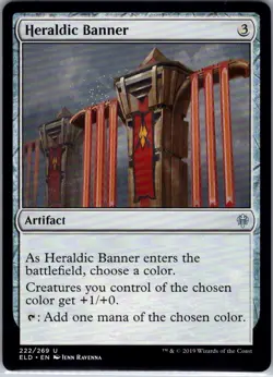 Heraldic Banner - 222 - Throne of Eldraine - Magic MTG - NM - B3G1 - Image 1