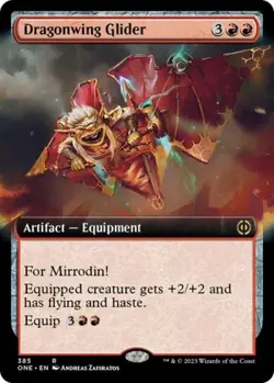 Dragonwing Glider (Extended Art) - Near Mint MTG Phyrexia: All Will Be One - Image 1