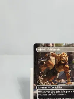 Ajani's Pridemate 293 Borderless Foundations FDN MTG - Image 2