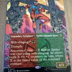 Scarlet Spider, Ben Reilly #214 R (Borderless Non-Foil) MTG Marvel's Spider-Man - Image 4
