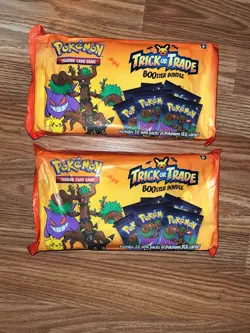 2 Packs Pokemon 2024 Halloween Trick or Trade BOOster Bundle 35 EachPack Sealed - Image 1