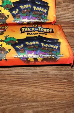 2 Packs Pokemon 2024 Halloween Trick or Trade BOOster Bundle 35 EachPack Sealed - Image 3