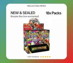 Pokemon TCG Mega Evolutions Booster Box (36 Packs) NEW Sealed ✅ NON ENCHANTED - Image 1