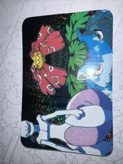 90's Pokemon Pocket Monsters Vending Card /Sticker Mewtwo Scyther Power Rare - Image 1