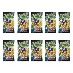 10 Crown Zenith Pokemon TCG Booster Packs mint Sealed Unweighed art sr ex alt gx - Image 2