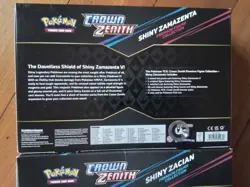 2 Crown Zenith Zacian Zamazenta Premium Figure Collection pokemon pins sleeves - Image 5