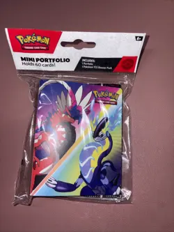 Pokemon Scarlet & Violet Mini Portfolio and Booster Pack (Koraidon / Miraidon) - Image 1