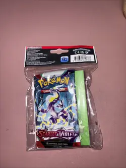 Pokemon Scarlet & Violet Mini Portfolio and Booster Pack (Koraidon / Miraidon) - Image 2
