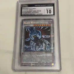 Yugioh! TCG Black-Winged Dragon DABL-EN100 Starlight Rare CGC Gem Mint 10 - Image 2