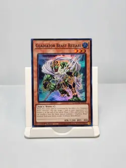 Yugioh Gladiator Beast Retiari MZTM-EN070 Super Rare 1st Edition Yugioh - Image 1