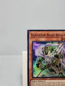Yugioh Gladiator Beast Retiari MZTM-EN070 Super Rare 1st Edition Yugioh - Image 2