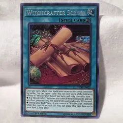 Yugioh Witchcrafter Scroll INCH-EN025 Seret Rare 1st Ed LP - Image 1