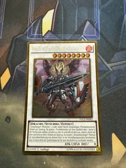 GERMAN YUGIOH Ignister Prominence, The Blasting Dracoslayer PGL3-EN062 Gold Nm - Image 1