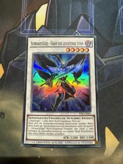 GERMAN YUGIOH Blackwing - Gram The Shining Star TDIL-ENSE1 Super Rare Nm - Image 1