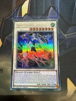 FRENCH YUGIOH Crystal Wing Synchro Dragon DUPO-EN068 Ultra Rare Nm - Image 1