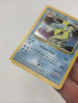 Gyarados 6/102 Base Set Unlimited - Holo Rare Pokemon Card WOTC - MP - Image 2