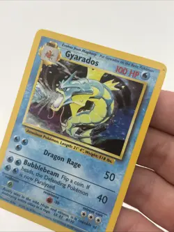 Gyarados 6/102 Base Set Unlimited - Holo Rare Pokemon Card WOTC - MP - Image 3