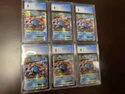 6 CGC Graded Pokemon Card Slabs M Mega Blastoise EX Rare Holos Lot Evolutions - Image 1