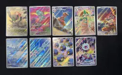 Black Bolt and White Flare Illustration Rare Card Lot 9x - Image 1