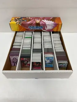 Lot of DIGIMON Trading Cards in Boxes 4x17x3" & 19x16x4" - Image 1