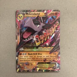 Pokemon TCG Mega-Aerodactyl-EX XY Black Star Promos Holo Card XY98 - Image 1