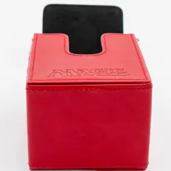 Ultra PRO MTG Red Mana Symbol Deck Box 100+ Cards Leatherette Magnetic Lid - Image 3