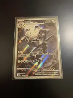 Steelix 150/132 Mega Evolution Illustration Rare IR Card NM. PSA 10 contender - Image 1
