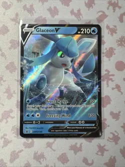 Glaceon V - SWSH196 - Pokemon Sword & Shield Promo Ultra Rare Holo Card NM - Image 1