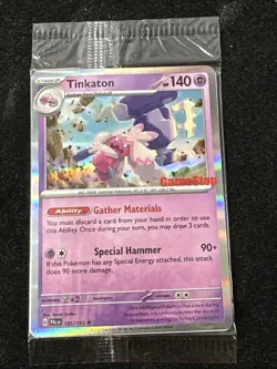 Pokemon Tinkaton Miscellaneous Cards & Products 105/193 Sealed NM Gamestop - Image 1
