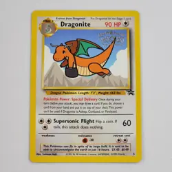 Pokemon Card Dragonite #5 RARE First Movie Stamped LP Black Star Promo WOTC - Image 1
