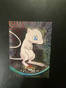 2000 Topps Chrome Pokemon #151 Mew TV Set Holo Card - Image 1