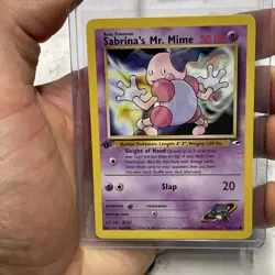 Pokemon Card - Sabrina's Mr. Mime Gym Heroes 1st Edition 94/132 Common NM/MT Vtg - Image 1