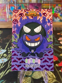 Gengar Ghastly Poncho Hit! Pokemon 2025 Card Database Set Halloween 2 Holo Peru - Image 1