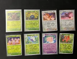 SCARLET & Violet Pokemon 151 English Holo/Reverse Holo Lot 8 Cards No Duplicates - Image 1