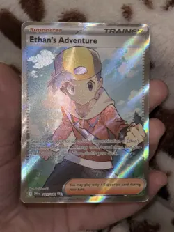 Pokemon TCG Ethan's Adventure Holo Rare Card 221/182 Sv10: Dri Destined Rivals - Image 1