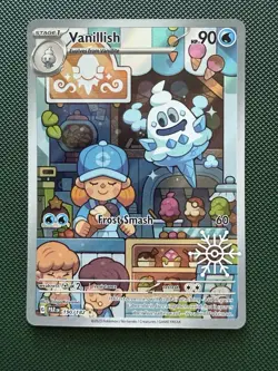 Pokemon TCG Vanillish Paradox Rift 190/182 Holo Illustration Rare Card - Image 1