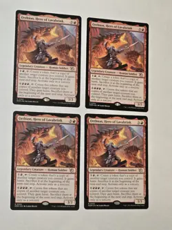 4x Orthion, Hero Of Lavabrink - March Of The Machines - Near Mint - MTG - Image 1