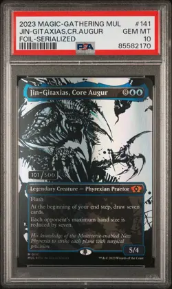 2023 FOIL-SERIALIZED #141 JIN-GITAXIAS, CORE AUGUR 101/500 PSA 10 - Image 1