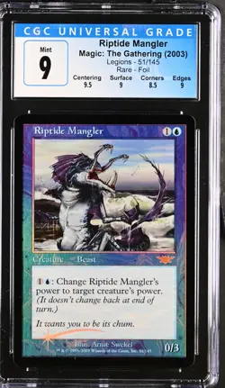 RIPTIDE MANGLER Legions Foil Rare CGC 9 MTG [Nostalgium] - Image 1