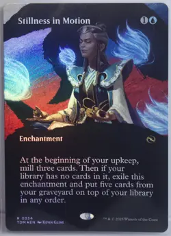 Stillness in Motion [New, Near Mint] Borderless *Foil* {Tarkir: Dragonstorm} - Image 1